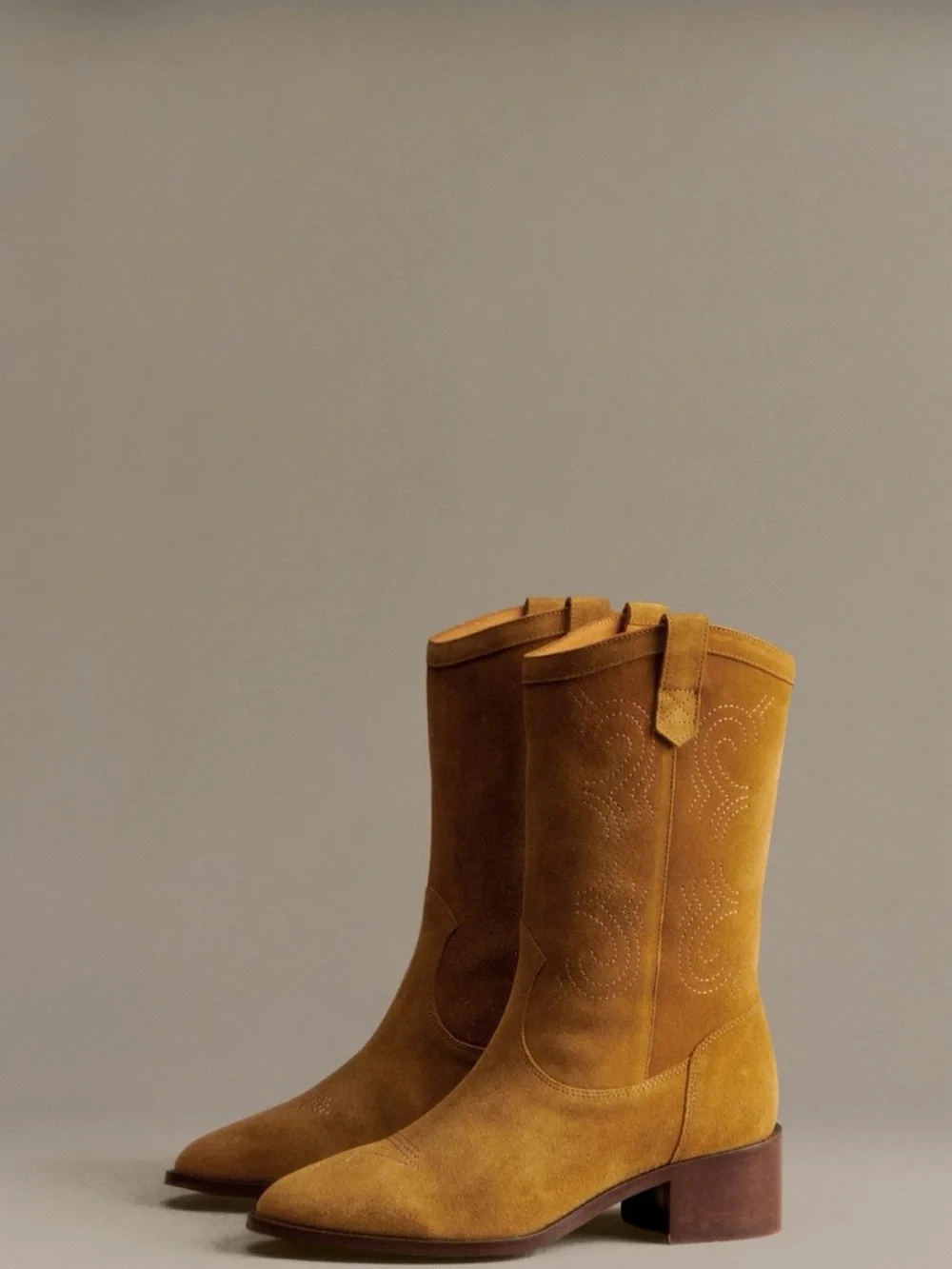 Sezane womens LOW IVANA ANKLE BOOTS size 8
